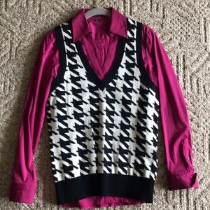 Express 2piece blouse and vest set